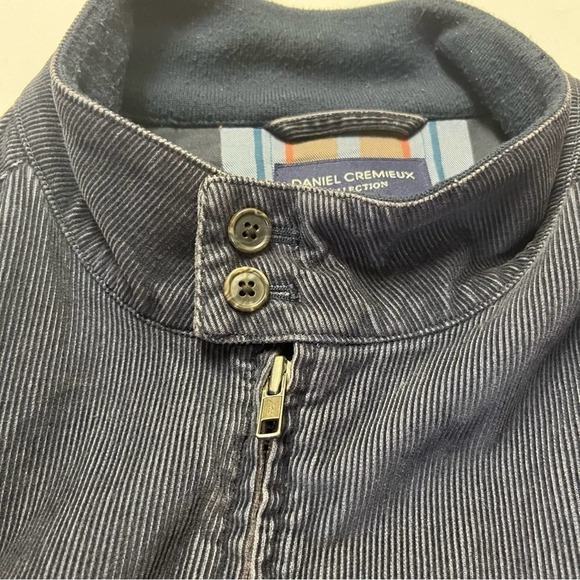 Daniel Cremieux Men’s Blue Corduroy Plaid Flannel Lined Zip Up Jacket Size XXL - Picture 6 of 9